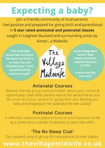 The Village Midwife event poster for June 2022
