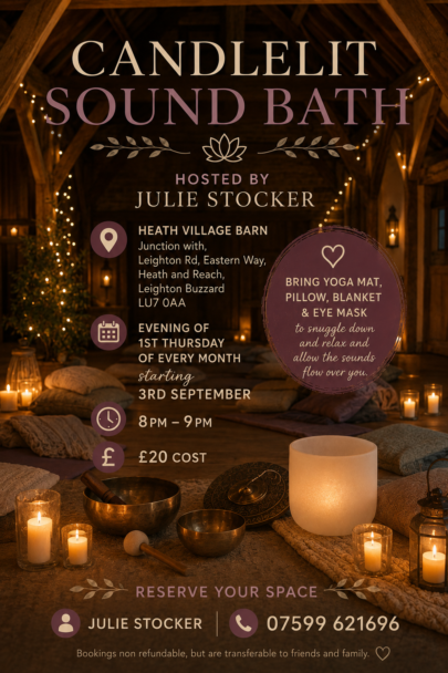 Sound Bath CHAIR YOGA flyer