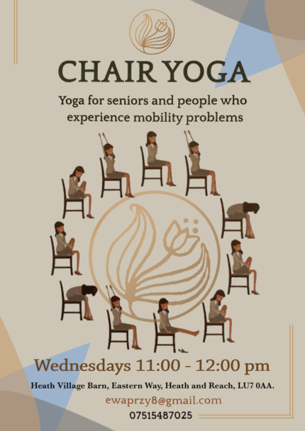 CHAIR YOGA LEAFLET New Times.jpg Indian Block Printing Workshop at Heath Village Barn, 24 October 2026, 11am to 1.15pm, £35 per person.